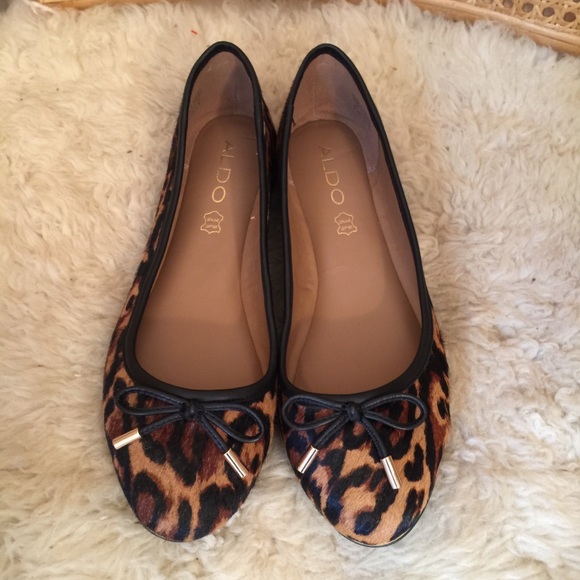 aldo leopard flats